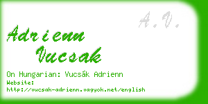 adrienn vucsak business card